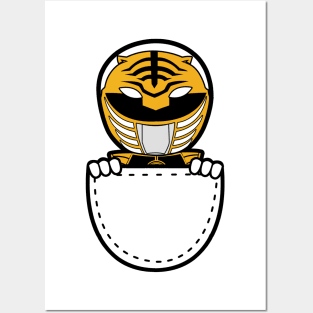 Cute White Ranger In Pocket Posters and Art